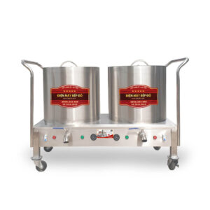 bộ nồi nấu phở đôi chung bệ