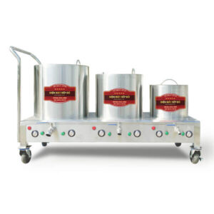 bộ 3 nồi nấu bún phở điện liền chung bệ