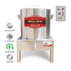 nồi ninh hầm xương 120l tủ điện rời