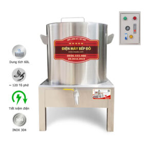 nồi nấu phở 60l tủ điện rời