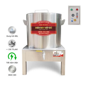 nồi nấu phở 80l tủ điện rời